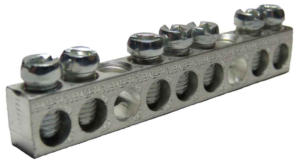 4-9,3,7-RS neautral ground bar 4-14 AWG